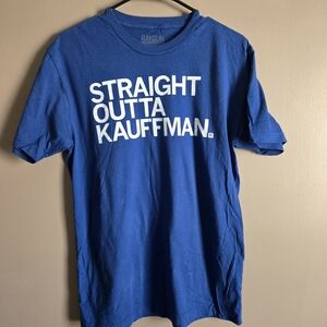 Raygun Blue "Straight Outta Kauffman" Short Sleeve Graphic Tee